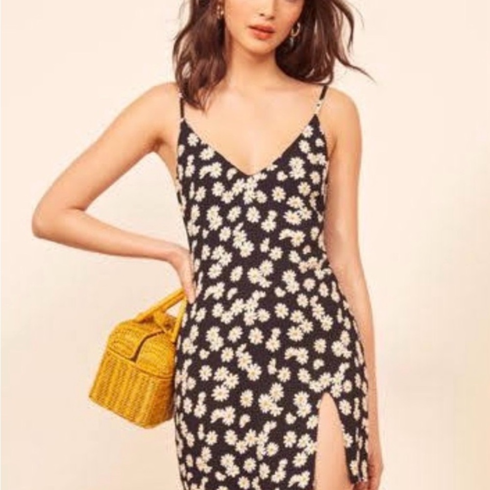Reformation Floral Slip Mini Dress